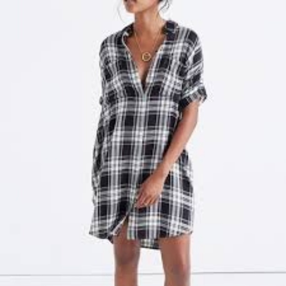Madewell Dresses & Skirts - NWT Madewell  Gordon Plaid Courier Shirtdress